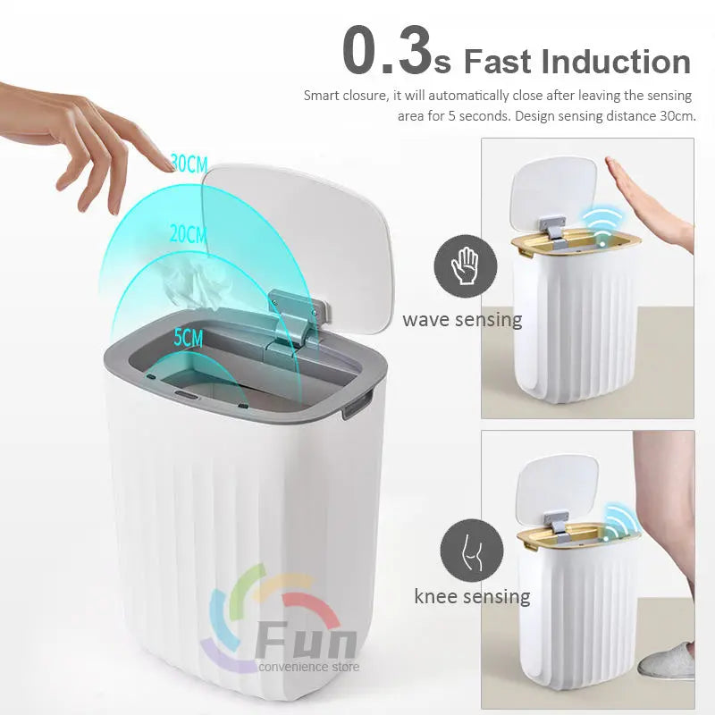 Smart Trash Can With Lid 1