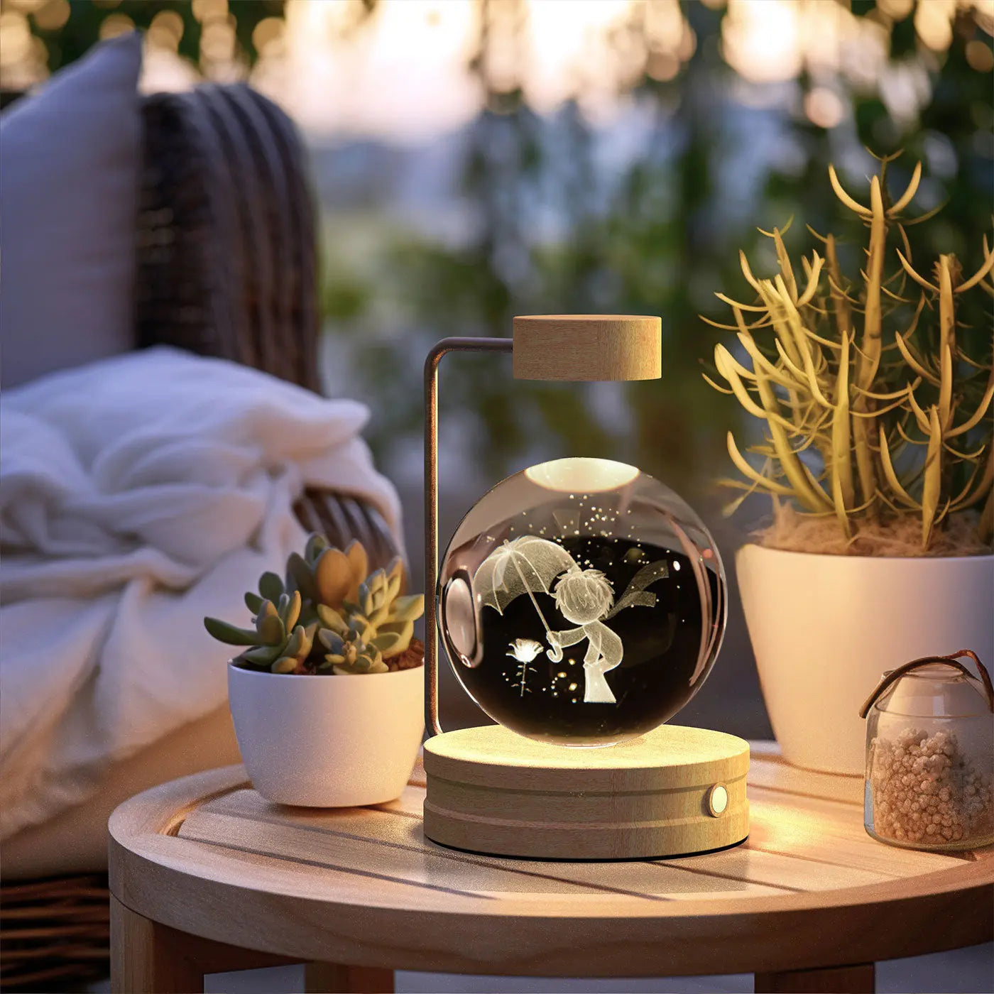 Crystal Ball Cosmic Dinosaur Indoor Light 1