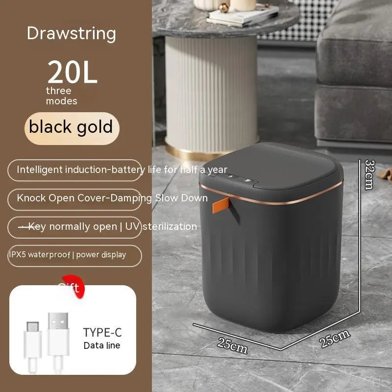 Smart Trash Can With Lid 1