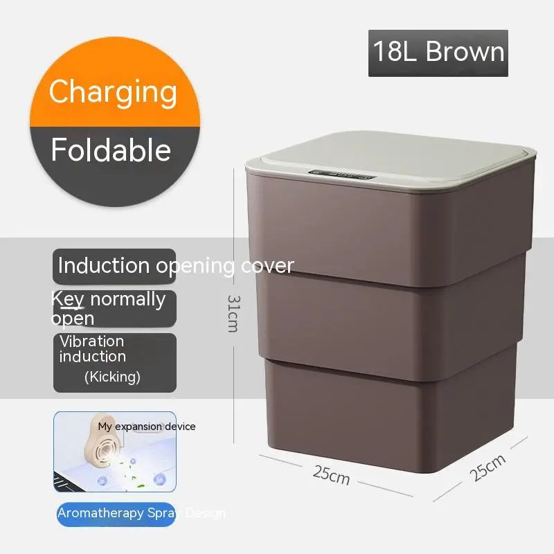 Smart Trash Can With Lid 1