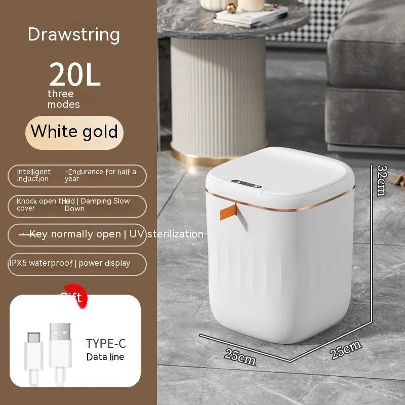 Smart Trash Can With Lid 1