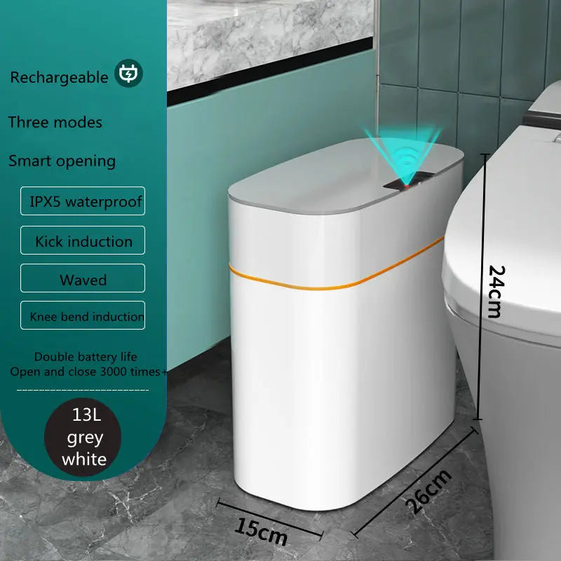 Smart Trash Can With Lid 1
