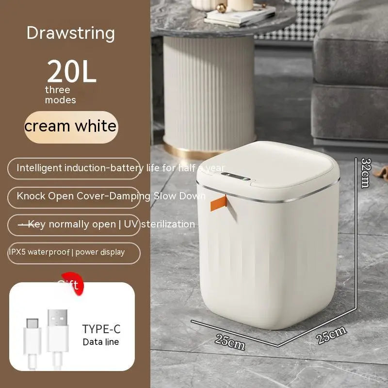 Smart Trash Can With Lid 1